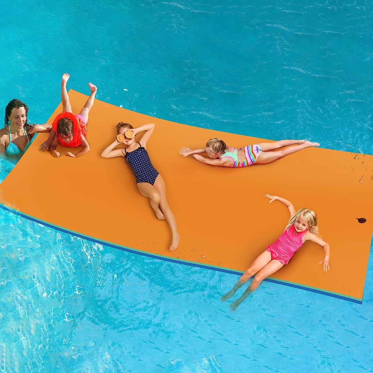 Goplus Floating Water Pad, Lily Pad for Water Recreation and Relaxing,  Tear-Resistant XPE Foam Floating Mat for Beach, Ocean, Lake